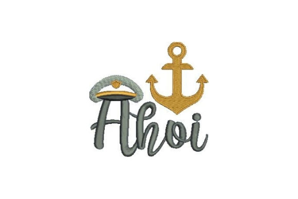 Ahoi: A Nautical Embroidery Design That Sells at Craft Fairs