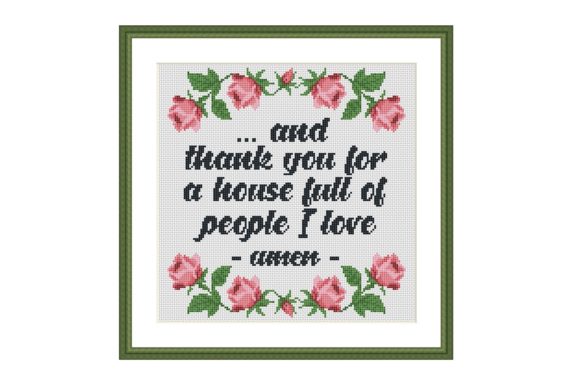 And Thank You Housewarming Cross Stitch