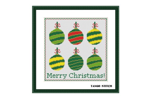 Christmas Balls Cross Stitch Pattern