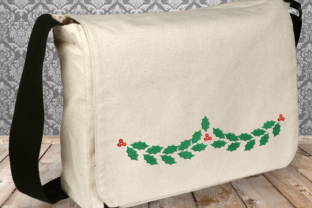 Holly Garland: A Timeless Christmas Embroidery Design