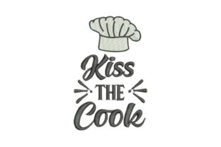 Kiss the Cook Hat Embroidery Design