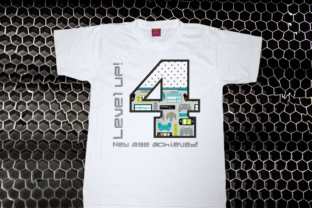 Level Up 4th Birthday Applique