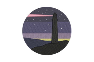 Lighthouse: A Charming Beach Embroidery Design for Personalized Gifts