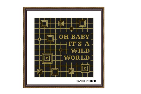 Oh Baby Funny Geometric Cross Stitch