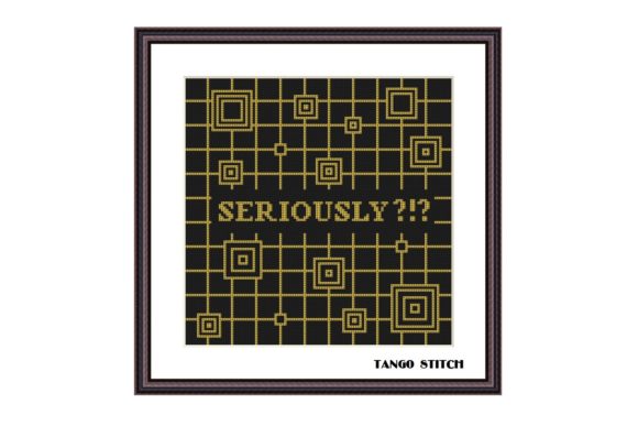 Seriously Funny Geometric Cross Stitch