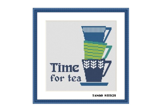 Time for Tea Kitchen Cross Stitch
