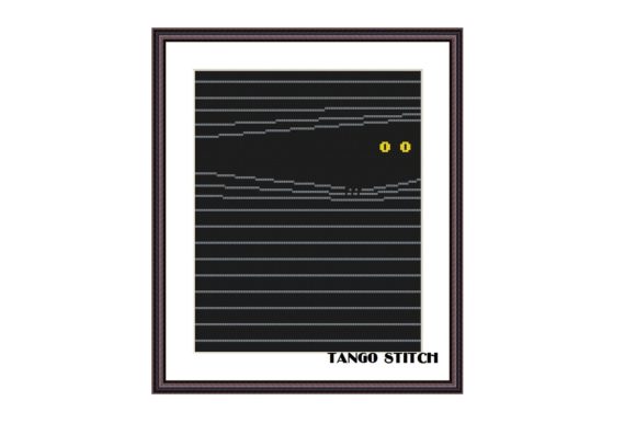 Yellow Eyes Cute Animals Cross Stitch