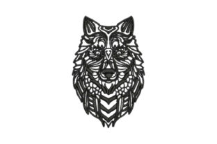 Zentangle Wolf