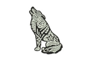 Zentangle Wolf Howling